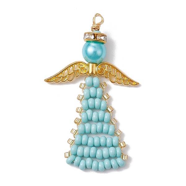 Angel Glass Seed Beads Pendants Decrotions