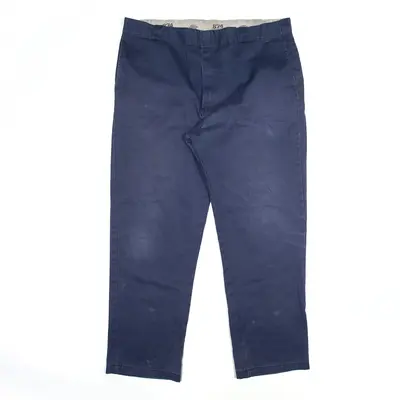 DICKIES 874 Trousers Blue Regular Straight Mens W42 L32