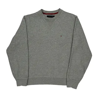 Tommy Hilfiger Sweatshirt - Small Grey Cotton Blend