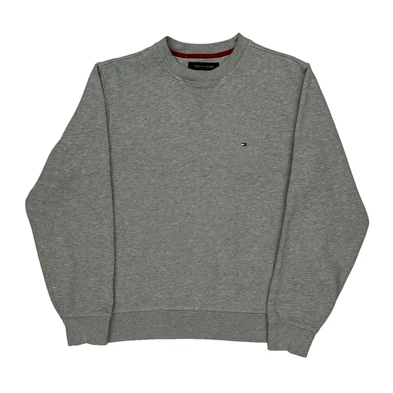 Tommy Hilfiger Sweatshirt - Small Grey Cotton Blend