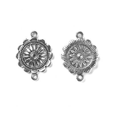 Tibetan Style Alloy Connector Rhinestone Settings