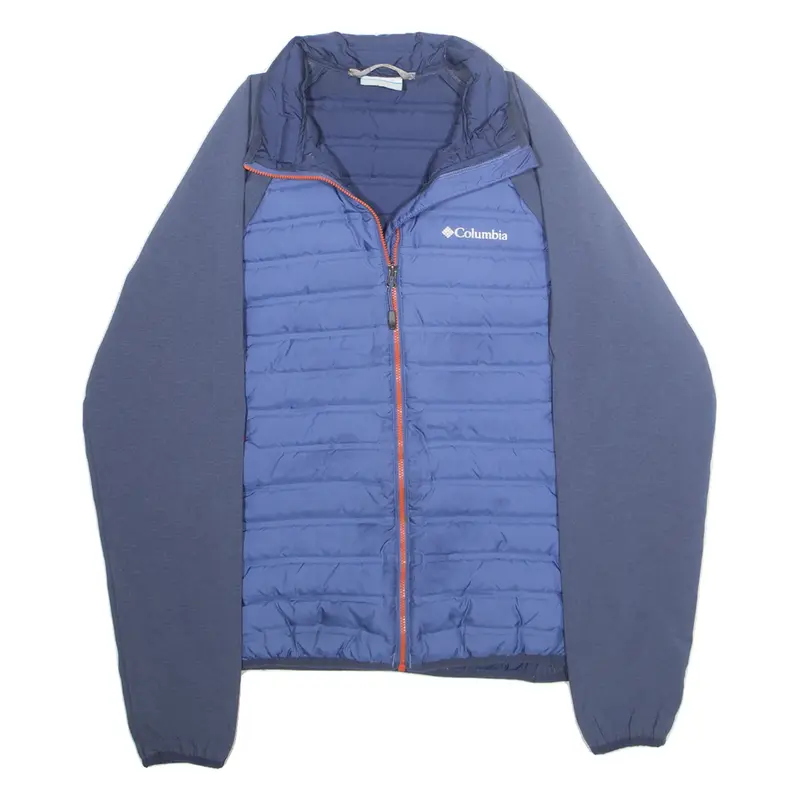 COLUMBIA Mens Puffer Coat Blue M