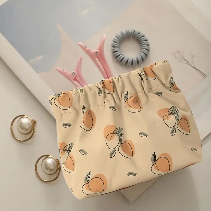 Cartoon Pattern Portable Storage Bag, 1 Count Cute Change Purse for Key & Data Cable, Travel Essentials, Household Storage Su...