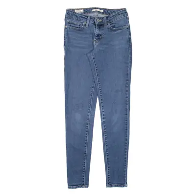 LEVI'S 711 BIG E Womens Jeans Blue Slim Skinny W25 L30