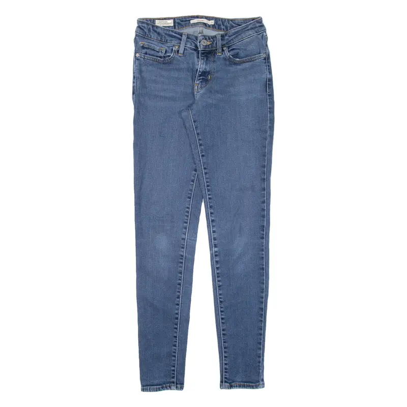 LEVI'S 711 BIG E Womens Jeans Blue Slim Skinny W25 L30