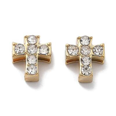 PVD Vacuum Plating 304 Stainless Steel Crystal Rhinestone Beads
