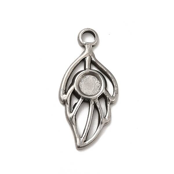 Non-Tarnish 304 Stainless Steel Pendant Cabochon Settings
