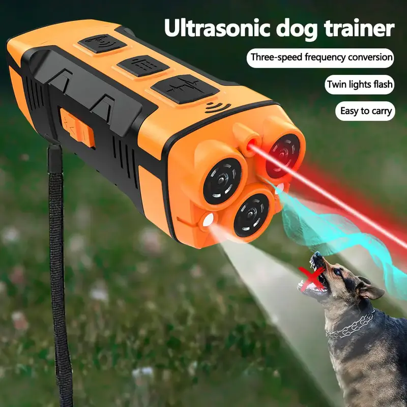 Dog Barking Deterrent Device Stops Bad Behavior - No Yelling Or Slapping Required, Long Range Ultrasonic, Portable Pet Traini...