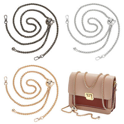 3Pcs 3 Colors Zinc Alloy Wheat Chain Bag Straps