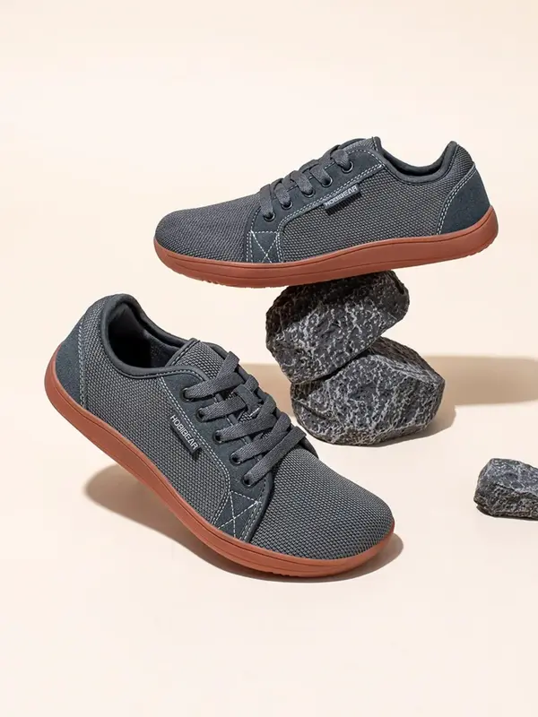 HOBIBEAR Men's autumn sports shoes, wide toe shoes, versatile shoes, men's trendy walking shoes