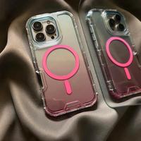 Three-in-One Strong Magnetic Suction Shell Suitable for 12 Ip16 Phone Case 15promax Thickened Drop-Resistant IP13 Sets 14 Adv...