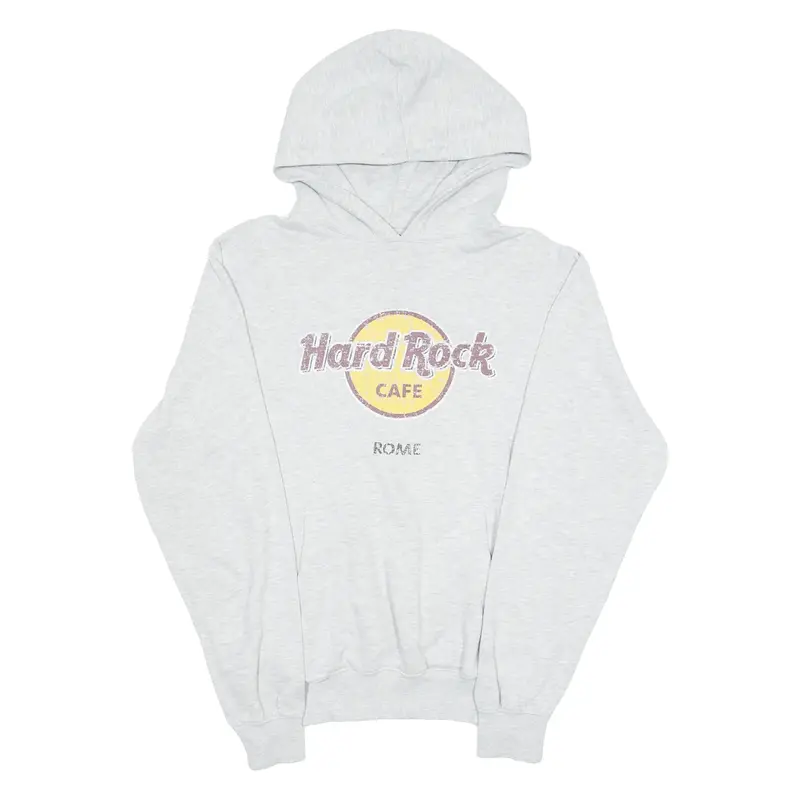 HARD ROCK CAFE ROME Womens Grey Hoodie M