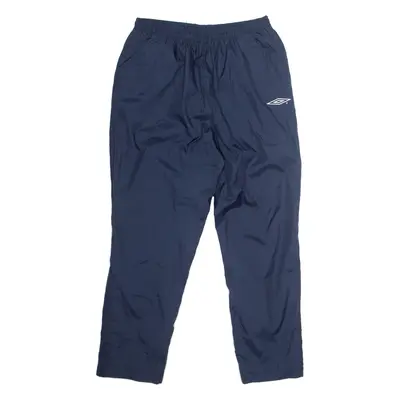 UMBRO Mesh Lined Mens Track Pants Blue Tapered 2XL W32 L33
