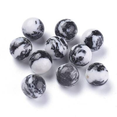 Natural Zebra Jasper Beads