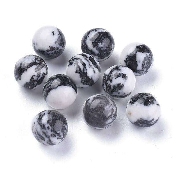 Natural Zebra Jasper Beads