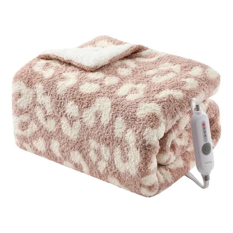 Garvee Electric Blanket Heated Throw, Heated Blanket Soft Double Sherpa Super Cozy with 4 Heating Levels & 4 Hours Auto Off, ...