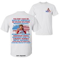 Life's A Garden Merica Joe Dirt 4th Of July America Flag T-Shirt, Independence Day Patriotic 2 Sided Design Unisex Cotton T-s...