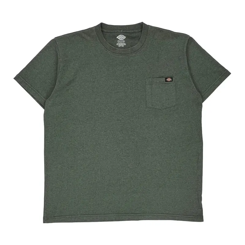 Dickies Tall T-Shirt - 2XL Green Cotton Blend