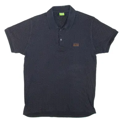 BOSS HUGO BOSS Mens Polo Shirt Blue Spotted M