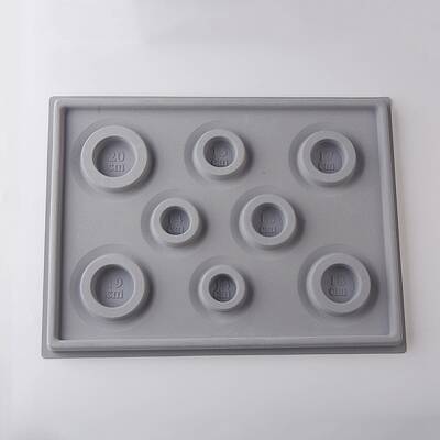 8 Sizes Flocked Plastic Rectangle Bracelet Design Board