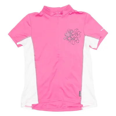 RACER Cycling Girls Jersey Pink 1/4 Zip 12Y