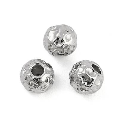 Anti-Tarnish Textured 316 Surgical Stainless Steel Beads
