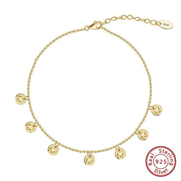 925 Sterling Silver Cable Chain Anklet