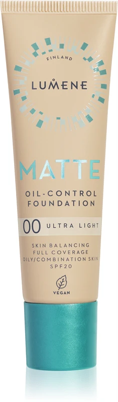 Lumene Matt Oil-Control Mattifying foundation SPF 20 color 00 Ultra clear 30ml