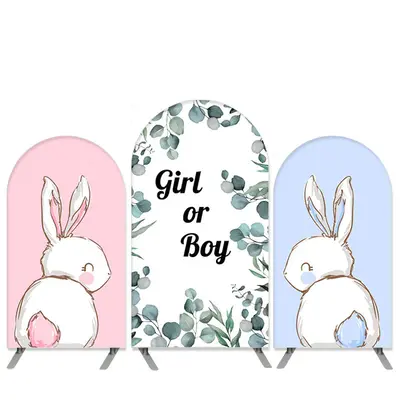Aperturee Easter Theme Rabbit Arch Backdrop Kit For Baby Shower | Diy Round Arch Backdrop | Wedding Arch Backdrop | Custom Ar...