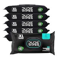 DUDE Wipes - Flushable Wipes 6 Pack, 288 Wipes - Mint Chill - Eucalyptus & Tea Tree Oil - Septic and Sewer Safe Cleans Better...
