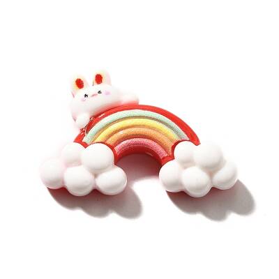 Rabbit Theme Opaque Resin Cabochons