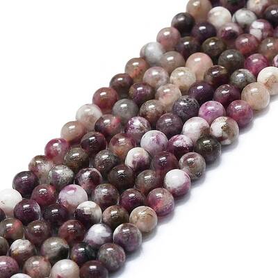 Natural Plum Blossom Tourmaline Beads Strands