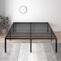 SHA CERLIN Heavy Duty Platform Bed Frame – Twin/Full/Queen/King | Self-Attached Headboard | No Box Spring Needed | Noise-Fr...