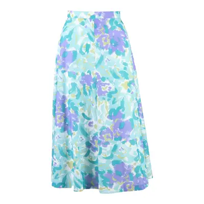 REIS Womens Maxi Skirt Blue Knee Length Crazy Pattern L