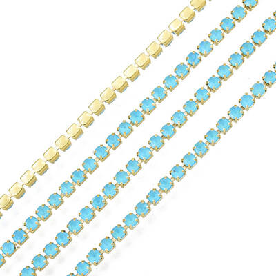 Brass Rhinestone Strass Chains
