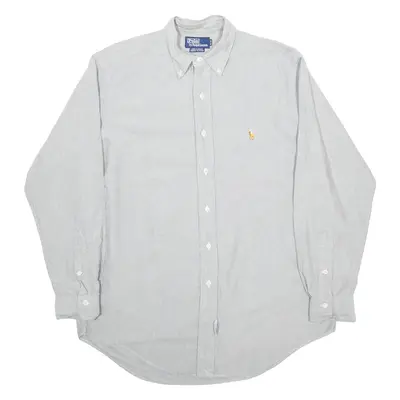 POLO RALPH LAUREN Mens Formal Shirt Grey Long Sleeve M