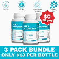 GET ATTRACTIVE 3 Pack Bundle - Non-GMO, Gluten-Free, Science-Backed Ingredients, 3000mg Biotin, Vitamin B6, Folate, Biotin fo...