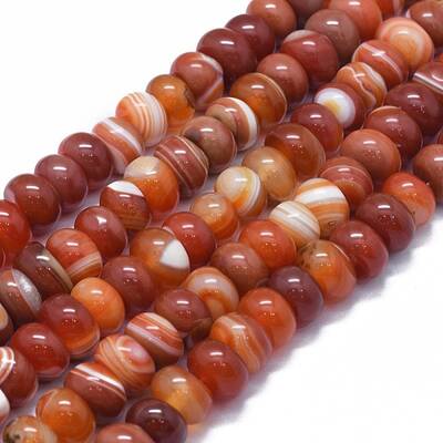 Natural Red Agate Beads Strands