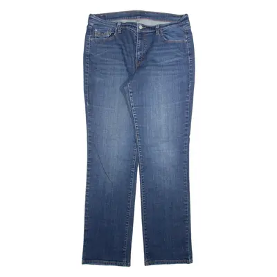 LEVI'S Womens Jeans Blue Regular Straight Stone Wash W32 L30