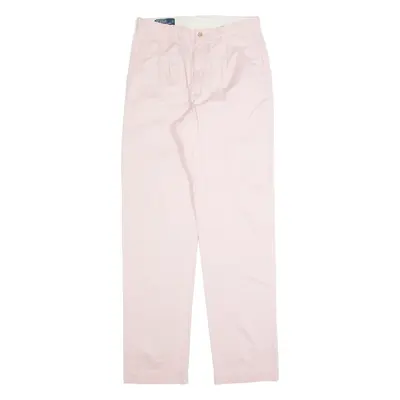 POLO RALPH LAUREN Pleated Chatfield Mens Trousers Pink Regular Straight W31 L30
