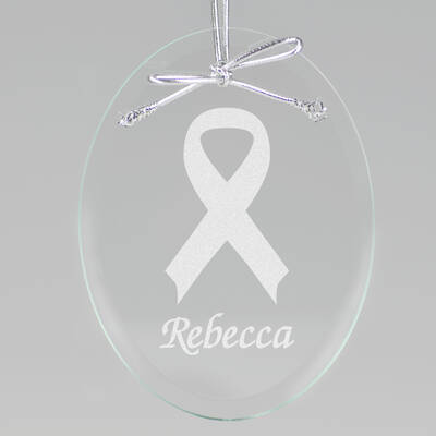 Ribbon Keepsake Ornament - Oval