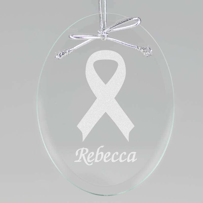 Ribbon Keepsake Ornament - Oval