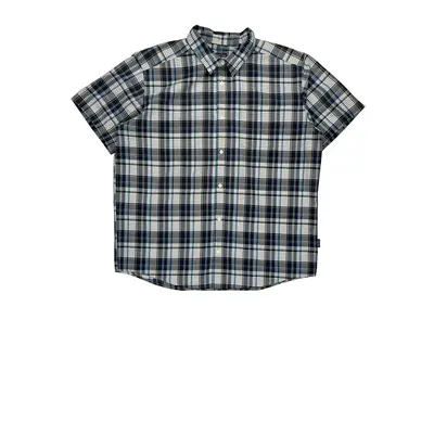 Patagonia Checked Short Sleeve Shirt - XL Blue Cotton