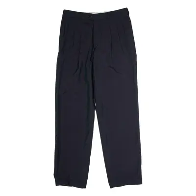 RITEX Pleated Mens Trousers Blue Regular Straight W32 L32