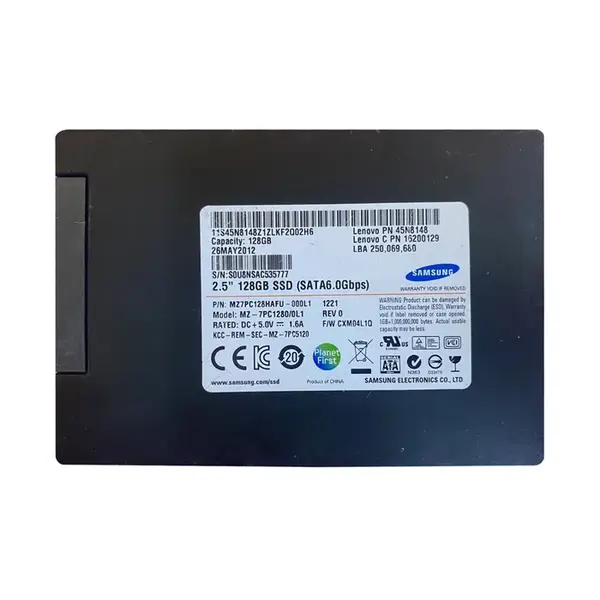 45N8148 Lenovo 128GB Multi-Level Cell SATA 6Gb/s 2.5-Inch Solid State Drive