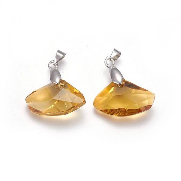 Faceted Resin Pendants