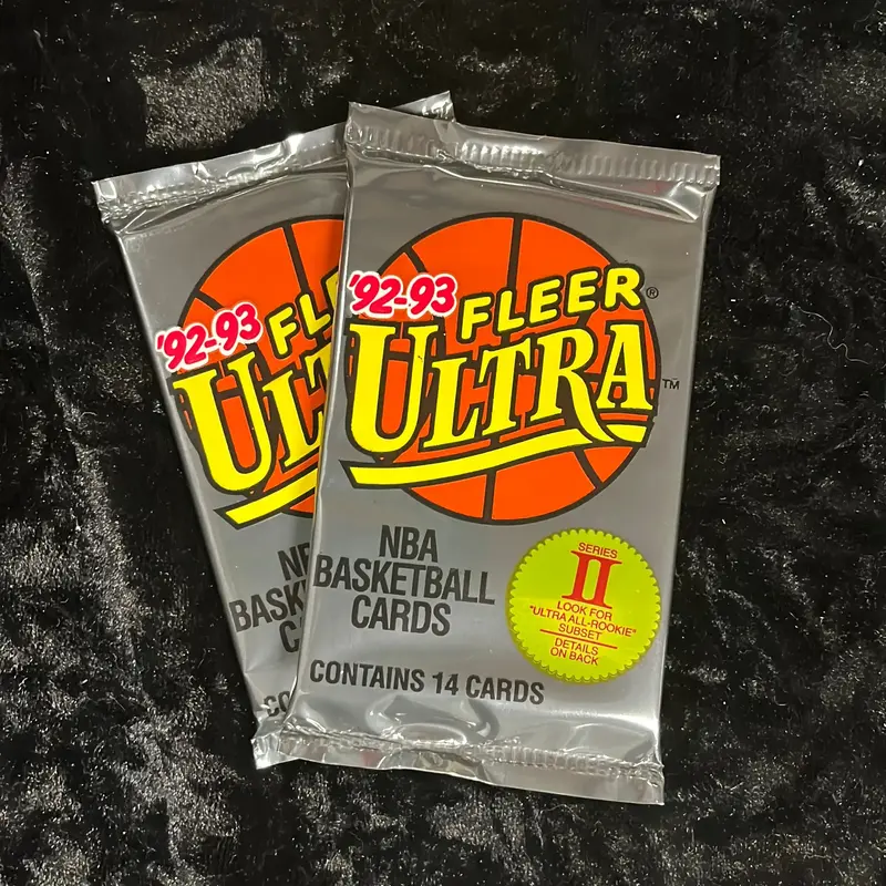Two Packs of 1992-93 Fleer Ultra Basketball Cards