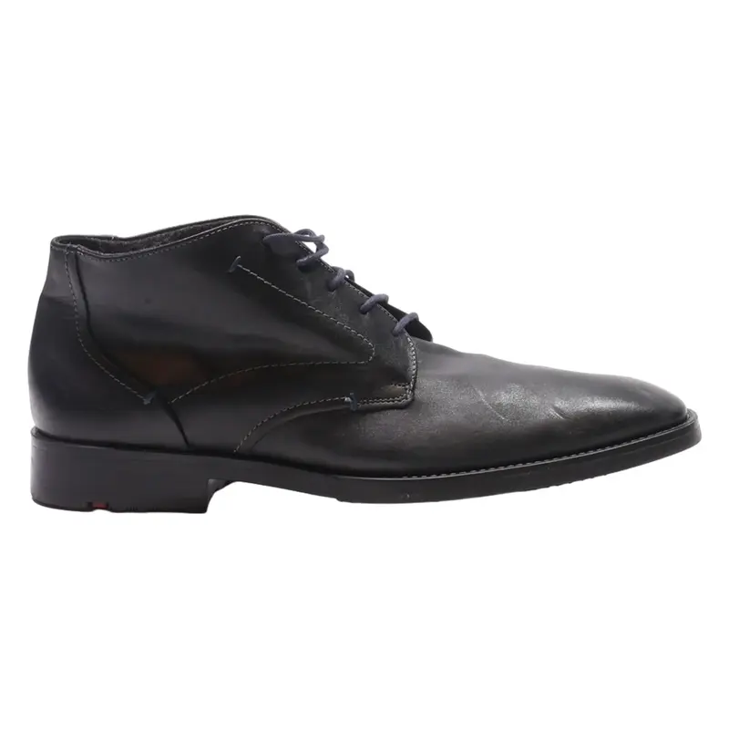 HENRI LLOYD Ankle Boots Black Leather Mens UK 12