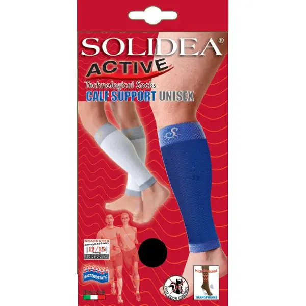 Solidea Calf Support Leg Warmers Compression 12 15mmHg 2M Navy Blue