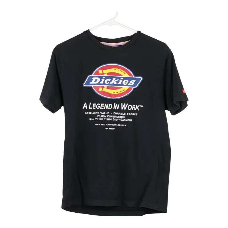 Dickies T-Shirt - Medium Black Cotton